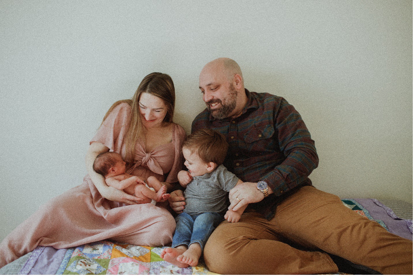 Michael Jacobs and his family